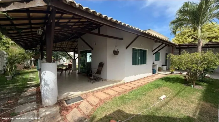 Casa em Condomínio para Venda em Camaçari, Busca Vida (Abrantes), 4 dormitórios, 4 suítes,