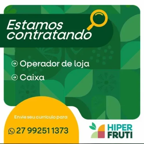 Contrata-se Operadora de Caixa & Repositor