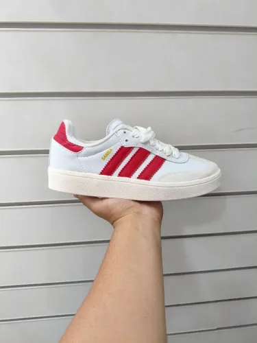 ADlDAS SAMBA BRANCO E VERMELHO