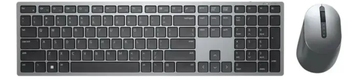Teclado E Mouse Bluetooth Multi-dispositivos Dell Km7321w Cor do teclado Preto - ABNT2