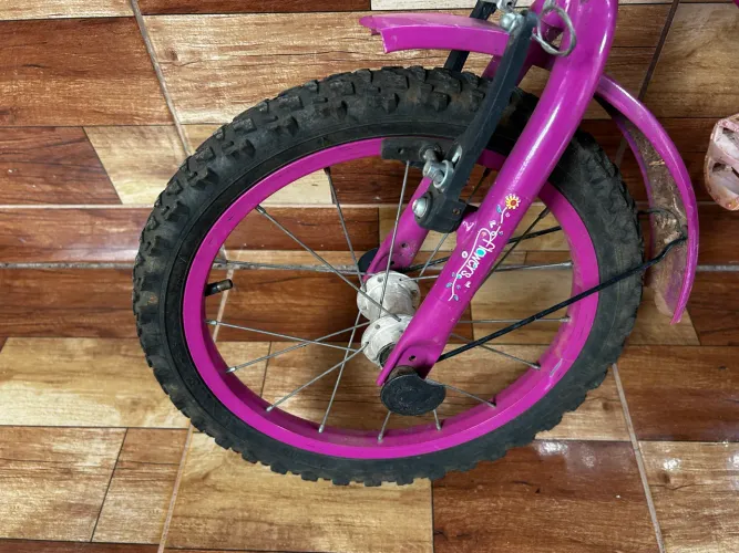 Bicicleta aro 16 com rodinhas menina (sol nascente Luziânia )