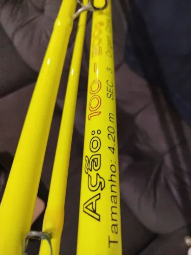 Vara Unicorn Surf 4.20 - carbono microfibra + Molinete Profissional