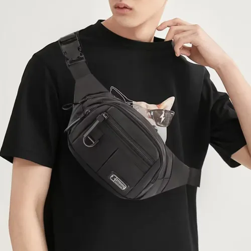 Promoção Pochete Preta Masculina Impermeável