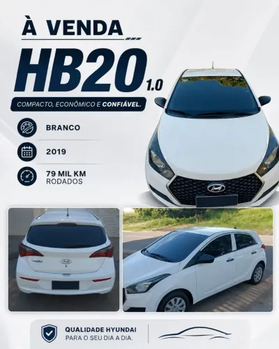 Hyundai HB20 Unique 1.0 Flex 12V Mec. 2019