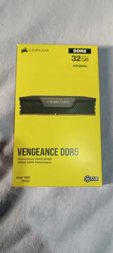 Memória RAM Corsair Vengeance, 32GB (2x16GB) 6600MHz, DDR5, CL38,Preto