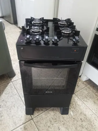 Fogão 4 bocas com bancada de vidro com acendedor automático astra fogão está semi-novo