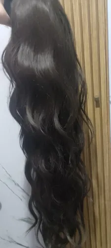 Lace Front fibra - Nova, usada apenas para experimentar 