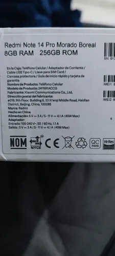 Xiaomi Redmi Note 14 Pro 5G 256GB / 8GB RAM