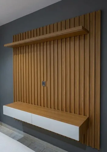 Painel ripado em MDF 