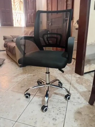 Cadeira de Escritório Giratória Or Design 3310 Preta Ergonomica
