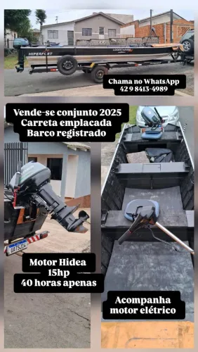 Conjunto barco motor