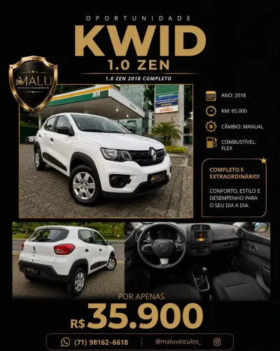 Renault Kwid Zen 1.0 Flex 12V 5P Mec. 2018