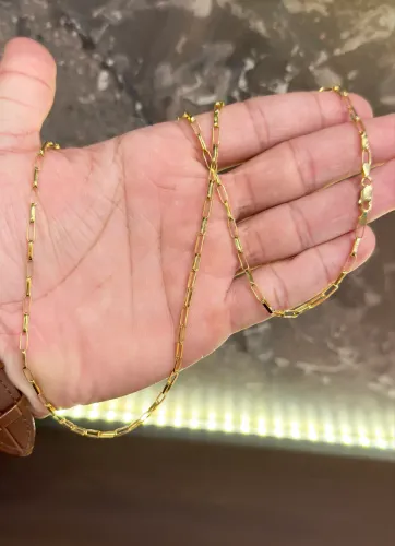 Cordão de ouro Cartier baguete 11.2g maciço ( LOJA )