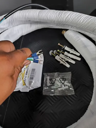 Kit instalação de ar condicionado split 9000 a 12.000 BTUs inverter 3 metros de tubulação 