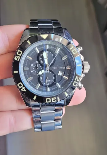 Relógio masculino technos original pulseira metálica