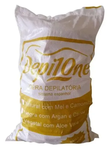 Cera depilatória quente Depilone Camomila e mel 20 kg.