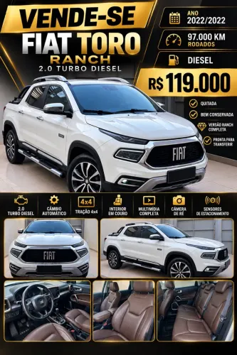 Fiat Toro Ranch 2.0 16V 4X4 Diesel Aut. 2022