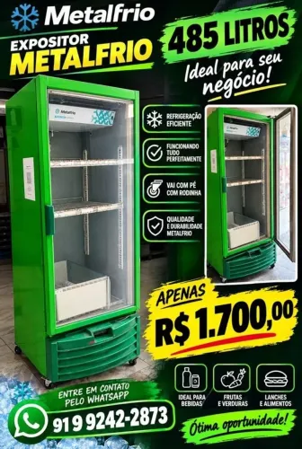 Expositor Refrigerado Metalfrio 485L - Ideal para Comércio