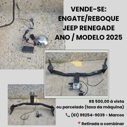 Engate/Reboque do Jeep Renegade modelo 2025