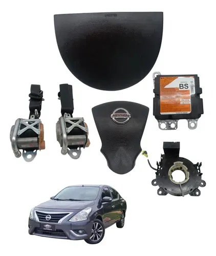 Kit Air Bag Bolsa Cinto Modulo Hard Disk Nissan Versa