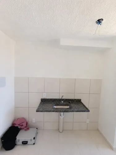 Bancada de granito 1,20m com cuba inox e torneira - NOVA