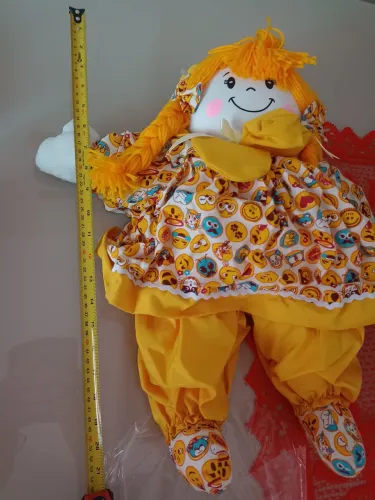 Boneca de pano , artesanal de Tiradentes 54 cm