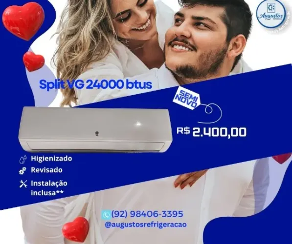 Vendo ar condicionado VG 24000 btus