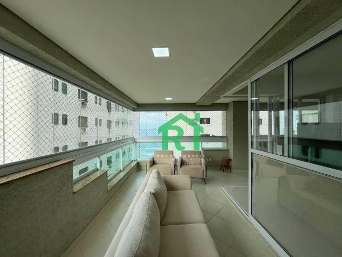 Apartamento à beira mar com 3 dormitórios (3 suítes), 2 vagas, lazer, Jardim Astúrias, Gua