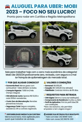 Locação para aplicativo 