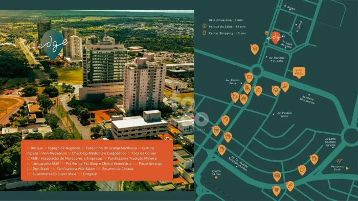 Studio com 1 dormitório à venda, 44 m² por R$ 131.090,35 - Granja Marileusa - Uberlândia/M