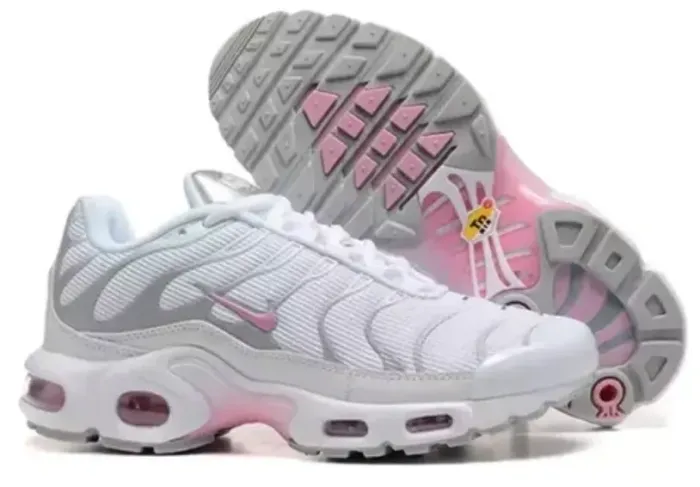 Tênis Nike Air Max Plus Tn Branco Rosa Semi-Novo 