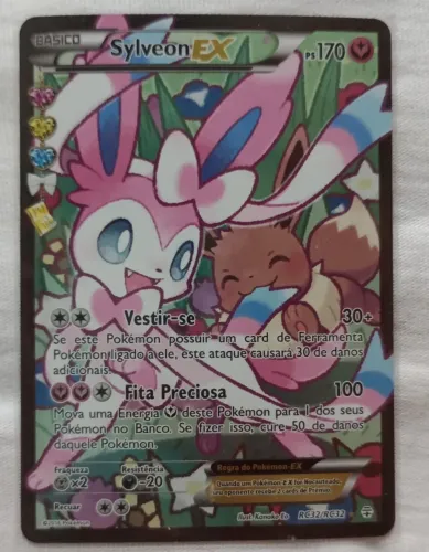 Carta Pokémon Sylveon Ex / RC32.   Nunca Jogada!