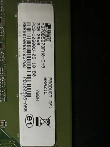 2X Memória RAM 2GB DDR3-1066 MHz - SMART - Desktop
