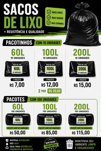 Sacos de lixo