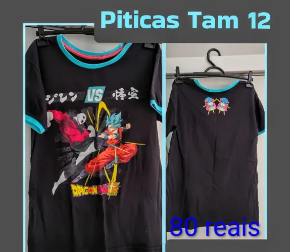 T shirt Piticas Dragon Ball Tam 12