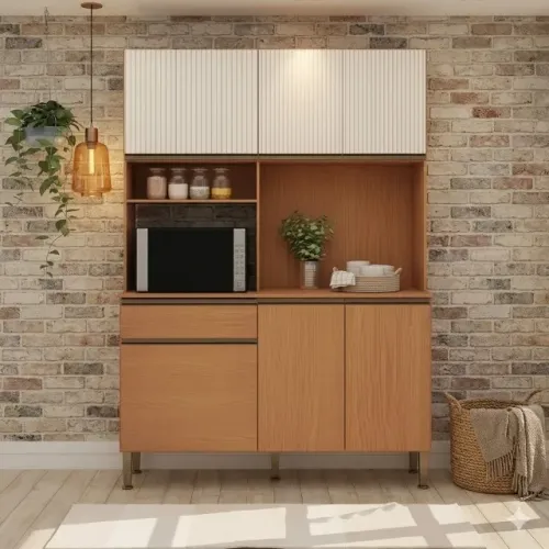 Cozinha Marina MDF Completa Com Gaveta