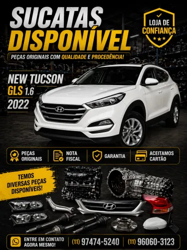 SUCATA NEW TUCSON GLS 1.6