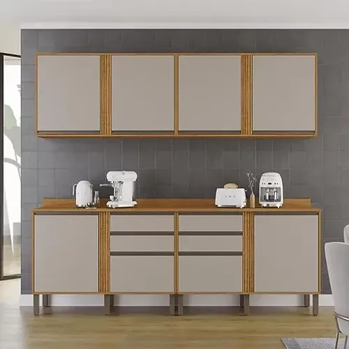 Kit Duplo Pérola 2 Aéreos 2 portas e 2 Balcões - Entrega e montagem Grátis p/ Fortaleza