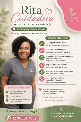 CUIDADORA DE IDOSOS PLANTAO NOTURNO