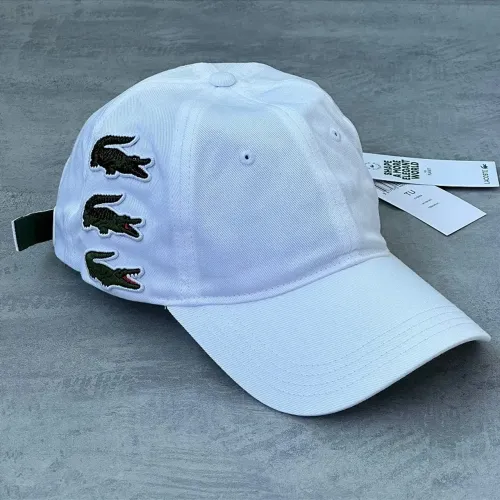 Boné Lacoste Triple Croc Branco Original