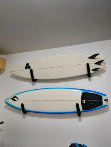 2 pares-Suporte para pranchas de surf fixa,para parede,com proteção acolchoada.
