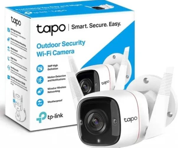 Câmera de Segurança TP-Link Tapo C310 Full HD 3MP WiFi - Branco
