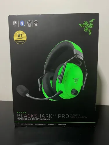 Headset Razer edição sports green v3 pro