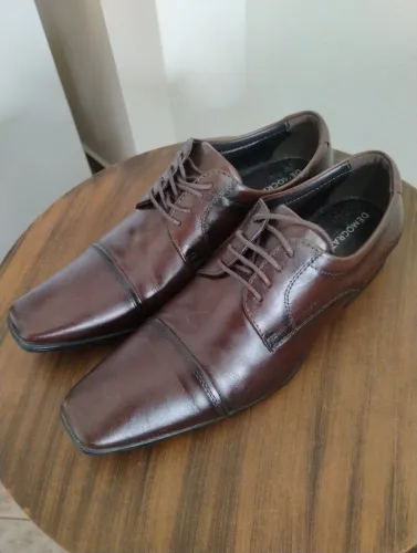 Sapato masculino democrata 42 marrom