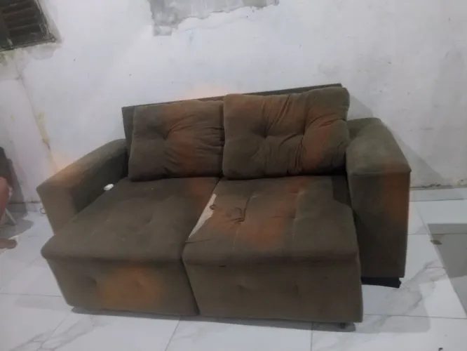 SOFÁ RETRÁTIL TROCO EM PAINEL PARA TV DE 50 polegadas
