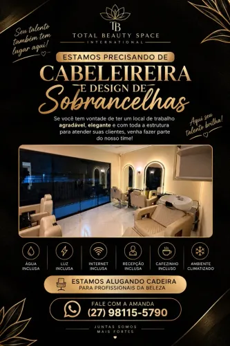 Estamos a procura de Cabeleireiro( a) e Design sobrancelhas