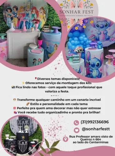 Pegue e Monte ( Decoração de festa)