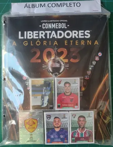 Álbum Libertadores 2023 - Capa Dura - Completo - Figurinhas Soltas.