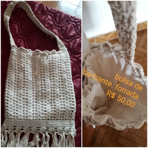 bolsa de barbante semi nova