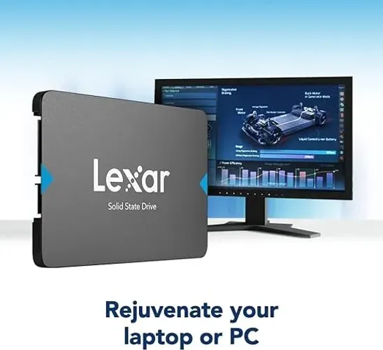 Ssd Lexar Nq100 480Gb Sata III 2,5" pc notebook games ps3 ps4 xbox